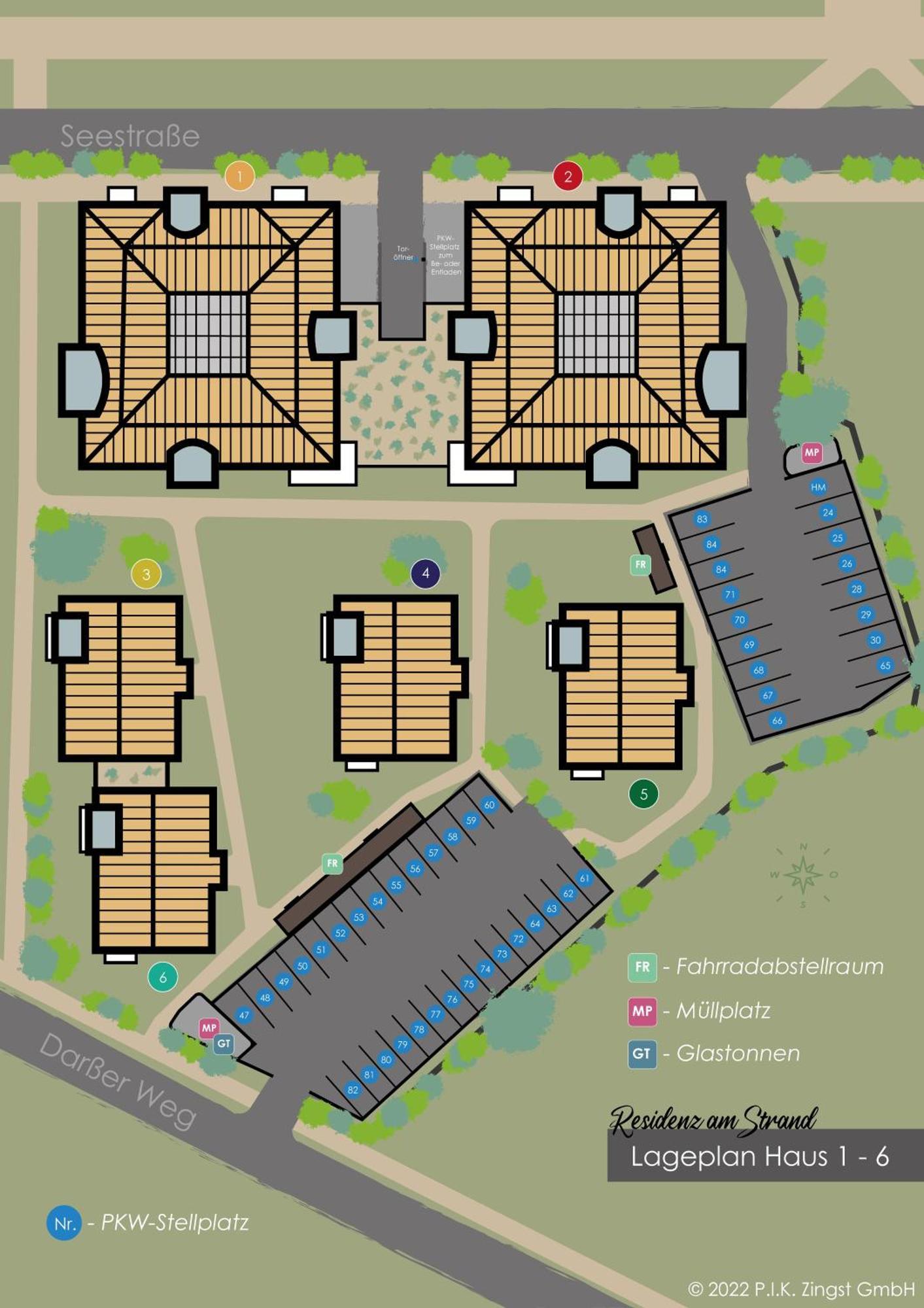 Residenz Am Strand Wohnung 1-17 Zingst Esterno foto